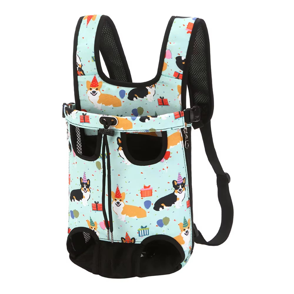 Adjustable Cat Carrier Bag Pet Double Shoulder Backpack Portable Bag Outdoor Travel Camping Hiking Cat Bag Dog Bag